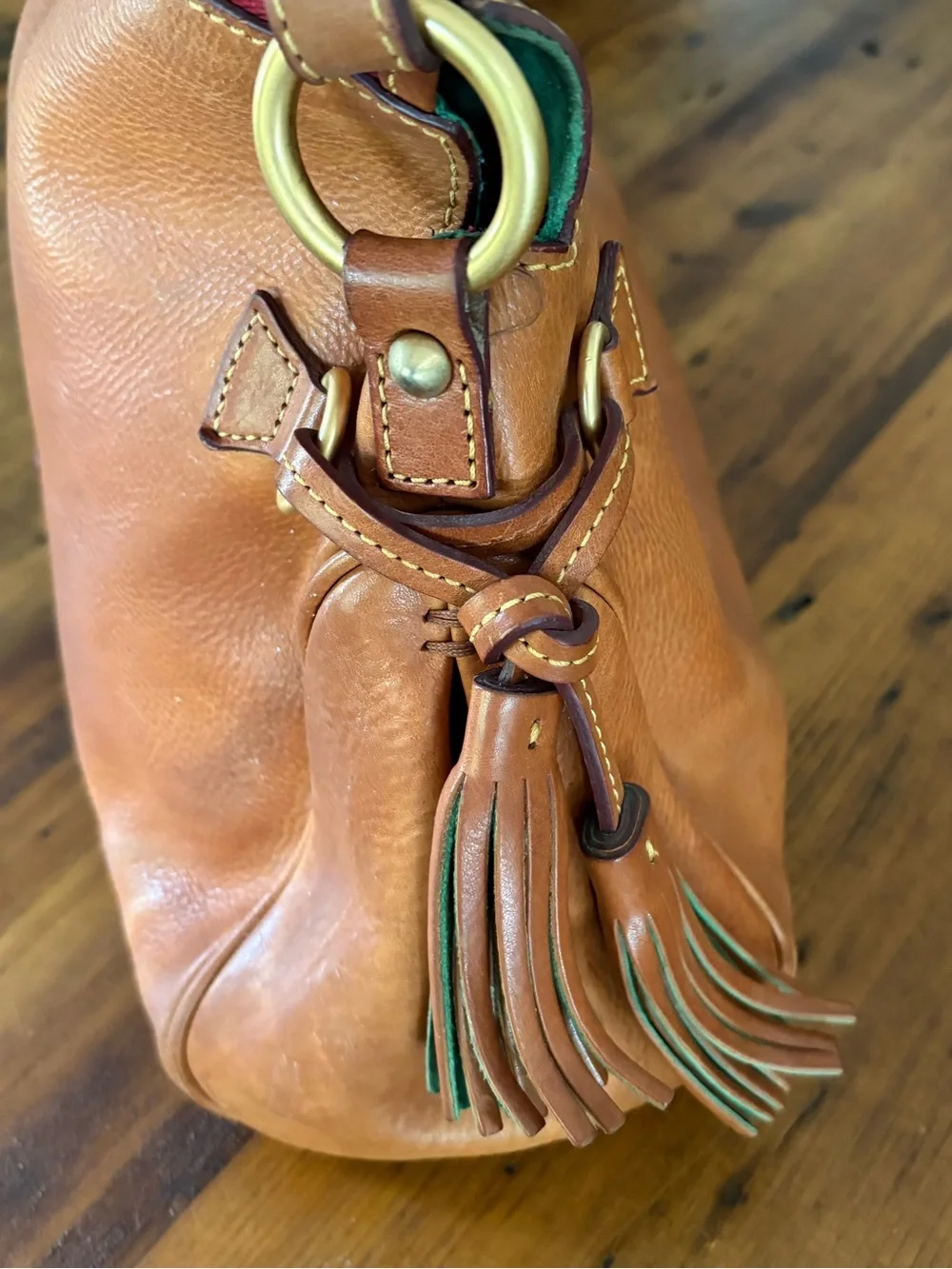 Dooney & Bourke Florentine Collection Natural Tan Hobo Satchel